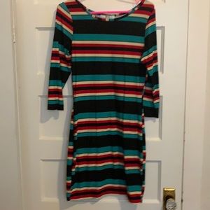 Multi-colored stripe maxi